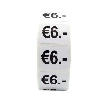 Prijs stickers €6 500 stk - 2 cm Breed x 1,5 cm Hoog